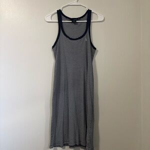 Ralph Lauren Sport Striped Ribbed Tank Dress - Navy/White